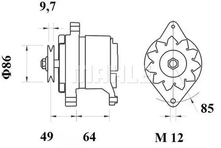 Mahle Original MG 151 Alternator assy