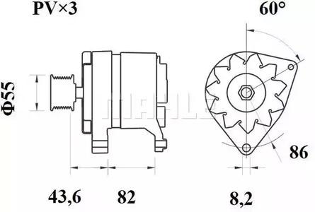 Mahle Original MG 152 Alternator assy Mahle Original MG 152 Alternator assy