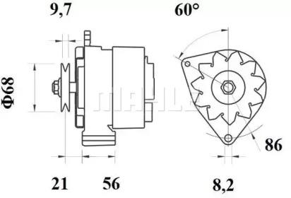 Mahle Original MG 163 Alternator assy Mahle Original MG 163 Alternator assy