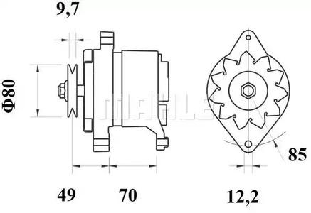 Mahle Original MG 191 Alternator assy Mahle Original MG 191 Alternator assy