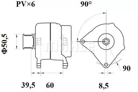 Mahle Original MG 202 Генератор Mahle Original MG 202 Генератор