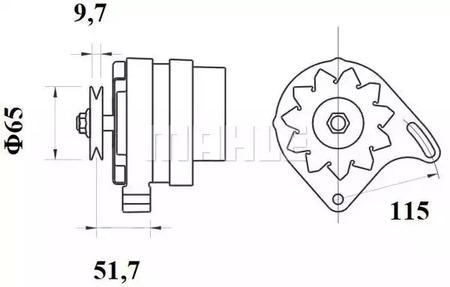 Mahle Original MG 21 Alternator assy Mahle Original MG 21 Alternator assy
