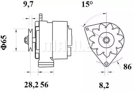 Mahle Original MG 218 Генератор Mahle Original MG 218 Генератор