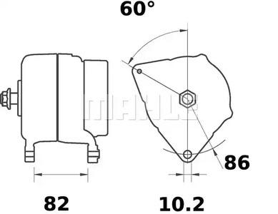 Mahle Original MG 227 Генератор Mahle Original MG 227 Генератор