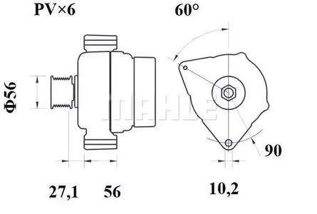 Mahle Original MG 232 Генератор Mahle Original MG 232 Генератор