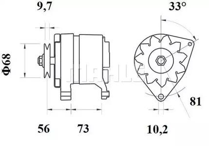 Mahle Original MG 244 Alternator assy Mahle Original MG 244 Alternator assy