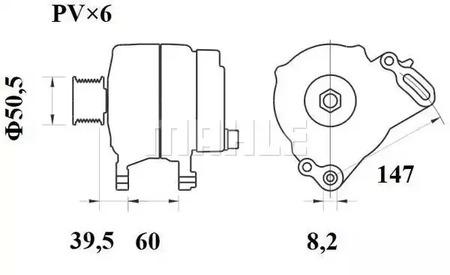 Mahle Original MG 252 Генератор Mahle Original MG 252 Генератор