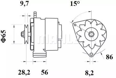 Mahle Original MG 318 Alternator assy Mahle Original MG 318 Alternator assy