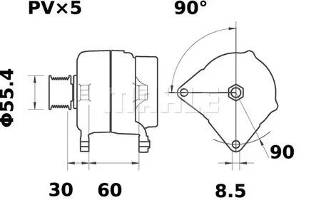 Mahle Original MG 32 Генератор
