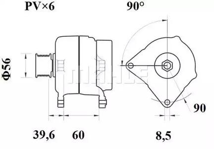 Mahle Original MG 331 Alternator assy Mahle Original MG 331 Alternator assy