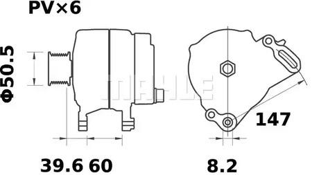 Mahle Original MG 367 Генератор