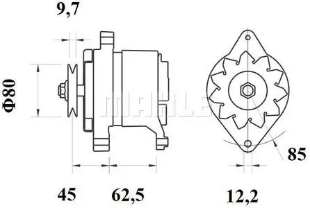 Mahle Original MG 369 Alternator assy