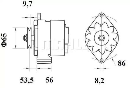 Mahle Original MG 375 Alternator assy