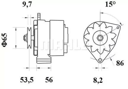 Mahle Original MG 380 Alternator assy Mahle Original MG 380 Alternator assy