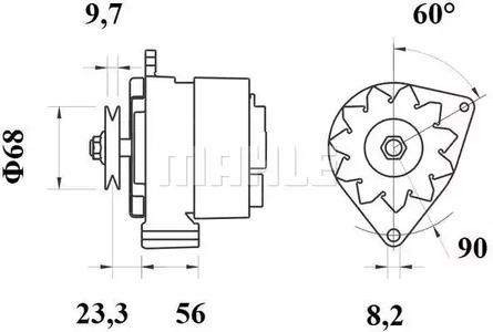 Mahle Original MG 389 Alternator assy Mahle Original MG 389 Alternator assy