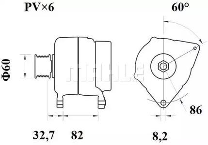 Mahle Original MG 390 Генератор
