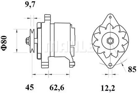 Mahle Original MG 399 Alternator assy