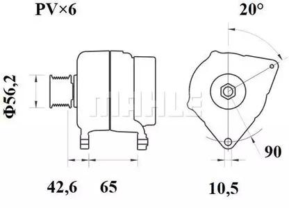 Mahle Original MG 408 Генератор Mahle Original MG 408 Генератор