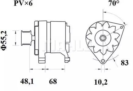 Mahle Original MG 411 Alternator assy Mahle Original MG 411 Alternator assy