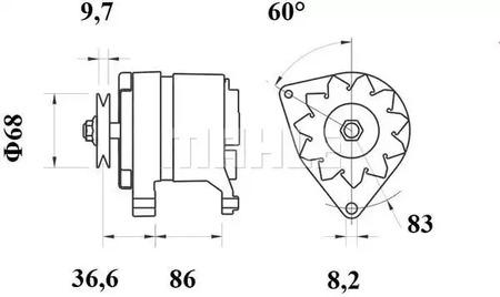 Mahle Original MG 426 Alternator assy Mahle Original MG 426 Alternator assy