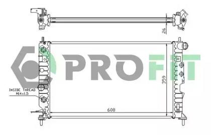 Profit 5077A2 Радіатор охолодження двигуна Profit 5077A2 Радіатор охолодження двигуна
