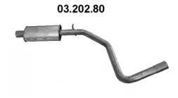 Eberspacher 03.202.80 Muffler assy front