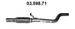 Eberspacher 03.598.71 Випускна труба відпрацьованих газів Eberspacher 03.598.71 Випускна труба відпрацьованих газів