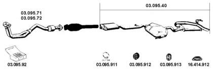 Eberspacher 032009 Глушник вихлопних газів кінцевий Eberspacher 032009 Глушник вихлопних газів кінцевий