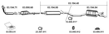Eberspacher 032041 Schalldaempfer Eberspacher 032041 Schalldaempfer