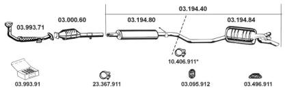 Eberspacher 032042 Schalldaempfer Eberspacher 032042 Schalldaempfer