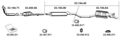 Eberspacher 032043 Schalldaempfer Eberspacher 032043 Schalldaempfer