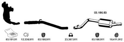 Eberspacher 032090 Schalldaempfer