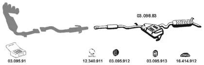 Eberspacher 032096 Schalldaempfer Eberspacher 032096 Schalldaempfer