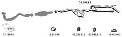 Eberspacher 032100 Muffler assy front Eberspacher 032100 Muffler assy front