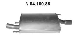 Eberspacher 04.100.86 Schalldaempfer Eberspacher 04.100.86 Schalldaempfer