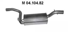Eberspacher 04.104.82 Середній глушник вихлопних газів Eberspacher 04.104.82 Середній глушник вихлопних газів