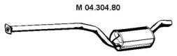 Eberspacher 04.304.80 Середній глушник вихлопних газів