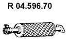 Eberspacher 04.596.70 Випускна труба відпрацьованих газів