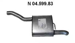Eberspacher 04.599.83 Глушник вихлопних газів кінцевий