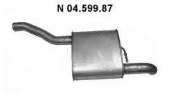 Eberspacher 04.599.87 Глушник вихлопних газів кінцевий