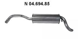 Eberspacher 04.694.85 Глушник вихлопних газів кінцевий
