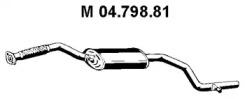 Eberspacher 04.798.81 Muffler assy front