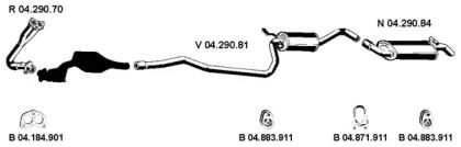 Eberspacher 042011 Schalldaempfer Eberspacher 042011 Schalldaempfer