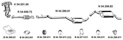 Eberspacher 042028 Глушник вихлопних газів кінцевий