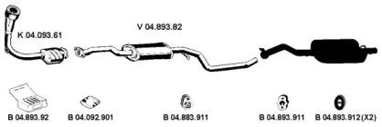 Eberspacher 042042 Глушник вихлопних газів кінцевий Eberspacher 042042 Глушник вихлопних газів кінцевий