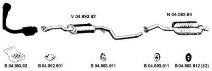 Eberspacher 042046 Глушник вихлопних газів кінцевий Eberspacher 042046 Глушник вихлопних газів кінцевий