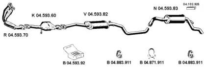 Eberspacher 042097 Глушник вихлопних газів кінцевий