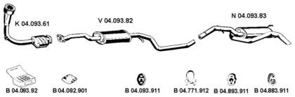 Eberspacher 042105 Schalldaempfer Eberspacher 042105 Schalldaempfer