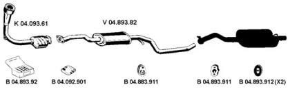 Eberspacher 042108 Глушник вихлопних газів кінцевий Eberspacher 042108 Глушник вихлопних газів кінцевий