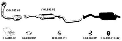Eberspacher 042109 Глушник вихлопних газів кінцевий Eberspacher 042109 Глушник вихлопних газів кінцевий